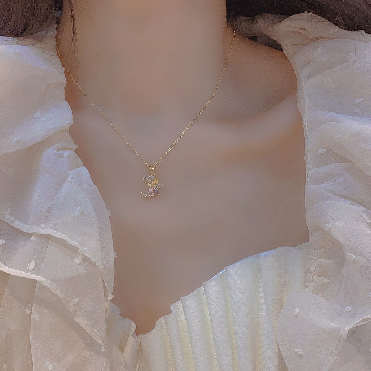 Flower Moon Necklace