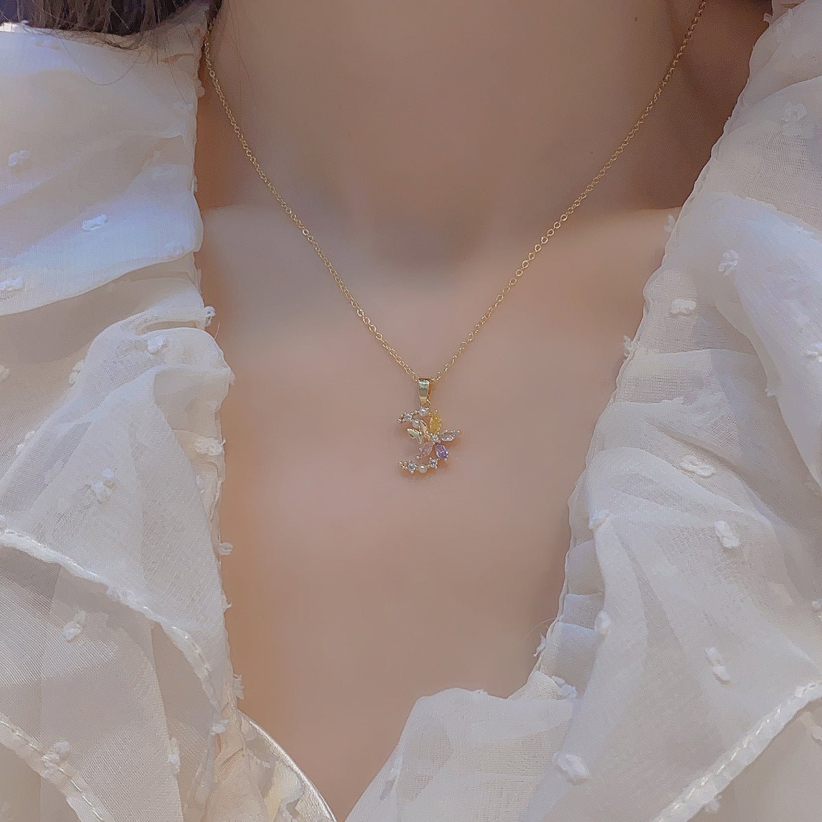 Flower Moon Necklace