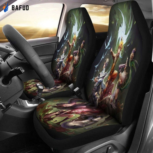 Friend NRT Car Seat Covers For Fan Gifts Custom Anime Car Accessories Idea HH11 - Bafud