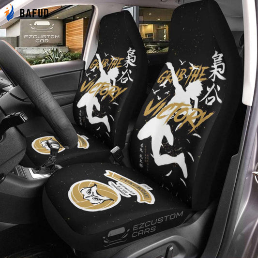 Fukurodani Bokuto Haikyuu Anime Car Seat Covers For Fan Gifts - Bafud