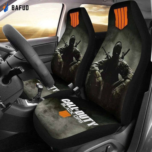Funny Guy Black Ops 4 Call Of Duty Car Seat Covers For Fan Gifts LT04 - Bafud
