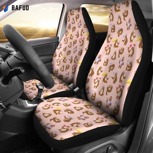 Funny Sloth Emotions Zootopia Car Seat Covers For Fan Gifts LT04 - Bafud