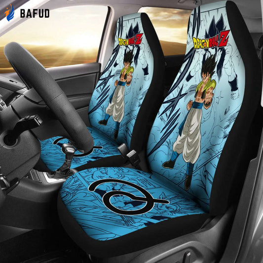Gogeta Characters Dragon Ball Z Car Seat Covers For Fan Gifts Manga Mixed Anime - Bafud