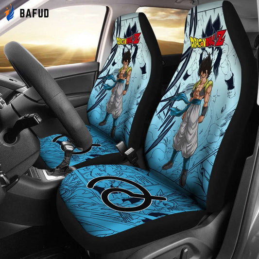 Gogeta Dragon Ball Z Car Seat Covers For Fan Gifts Manga Mixed Anime Cool - Bafud