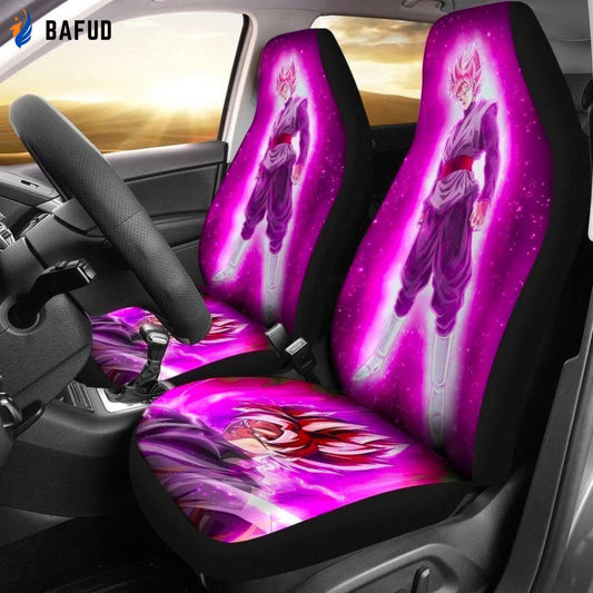 Goku Black Rose Car Seat Covers For Fan Gifts Dragon Ball Fan NH1911 - Bafud