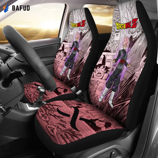 Goku Black Rose Characters Dragon Ball Z Car Seat Covers For Fan Gifts Manga Mixed Anime - Bafud