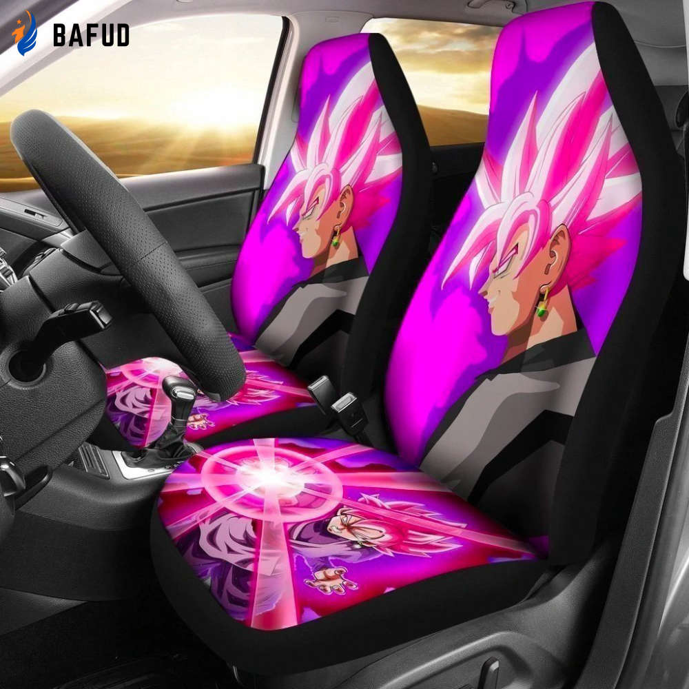 Goku Black Rose Dragon Ball Car Seat Covers For Fan Gifts NH1911 - Bafud