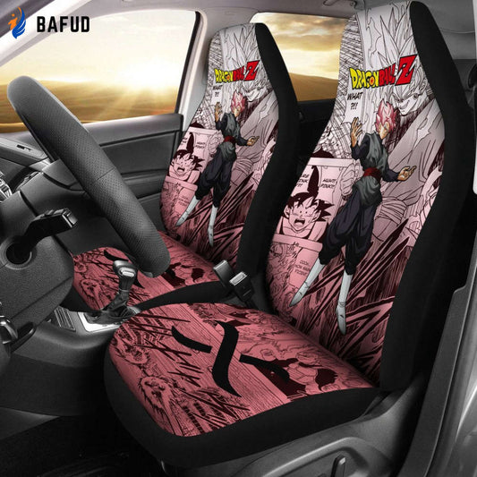 Goku Black Rose Dragon Ball Z Car Seat Covers For Fan Gifts Manga Mixed Anime Nice - Bafud