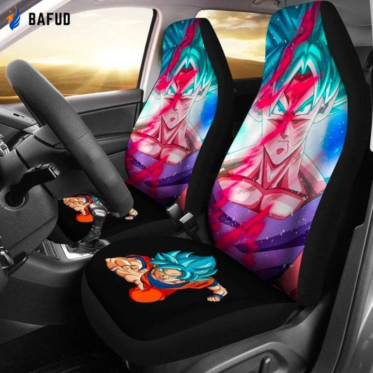 Goku Blue Hair Car Seat Covers For Fan Gifts Dragon Ball Gift Idea NH1911 - Bafud