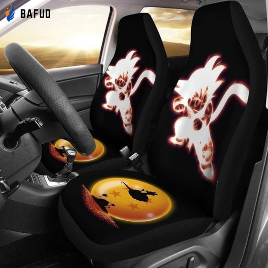 Goku Car Seat Covers For Fan Gifts Custom Anime Dragon Ball Car Decoration Accessories - Bafud