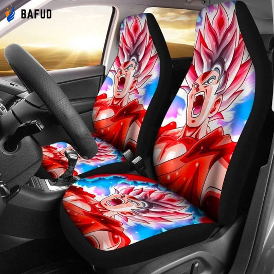 Goku Kaioken Car Seat Covers For Fan Gifts Dragon Ball Custom Idea NH1911 - Bafud