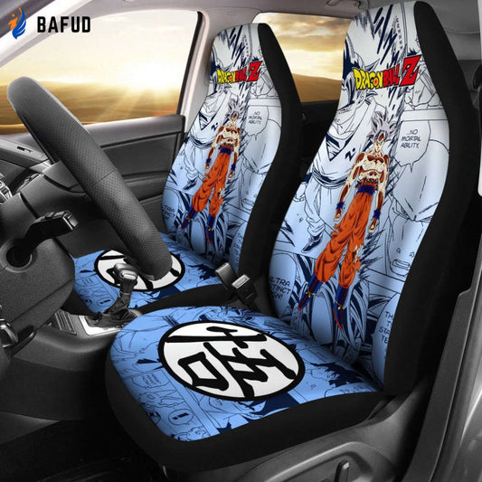 Goku Ultra Dragon Ball Z Car Seat Covers For Fan Gifts Manga Mixed Anime Super Strong - Bafud
