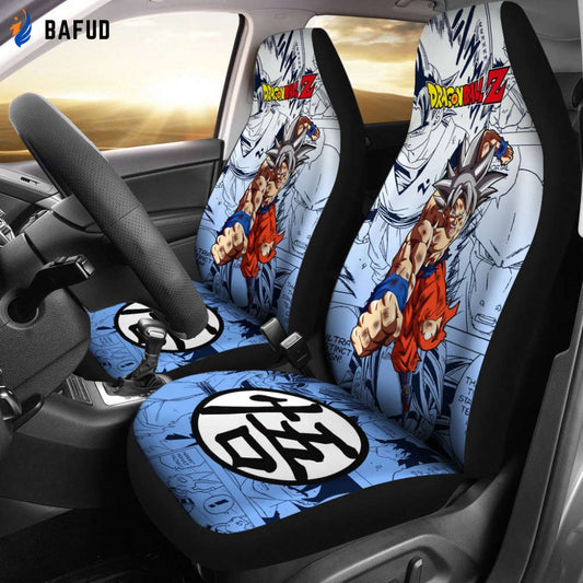 Goku Ultra Dragon Ball Z Car Seat Covers For Fan Gifts Manga Mixed Anime - Bafud