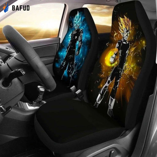 Goku Vegeta Dragon Ball Car Seat Covers For Fan Gifts Custom Anime Car Accessories NH1911 - Bafud