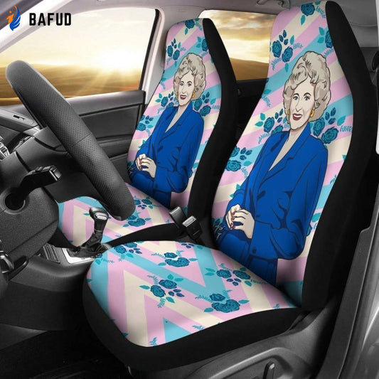 Graphic Rose The Golden Girls Car Seat Covers For Fan Gifts Custom Idea HH11 - Bafud