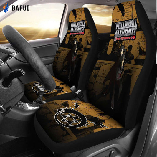 Greed Fullmetal Alchemist Brotherhood Car Seat Covers For Fan Gifts Custom Anime Car Accessories - Bafud