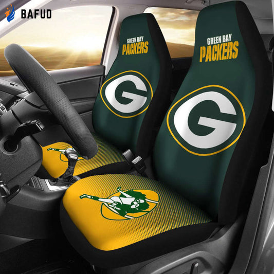 Green Bay Packers Lover Leather Seat Covers For Fan Gifts For Fan Gifts for Fan Gifts CH - Bafud