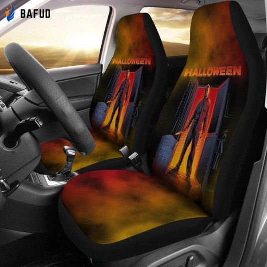 Halloween Michael Myers Car Seat Covers For Fan Gifts Gift H191113 - Bafud