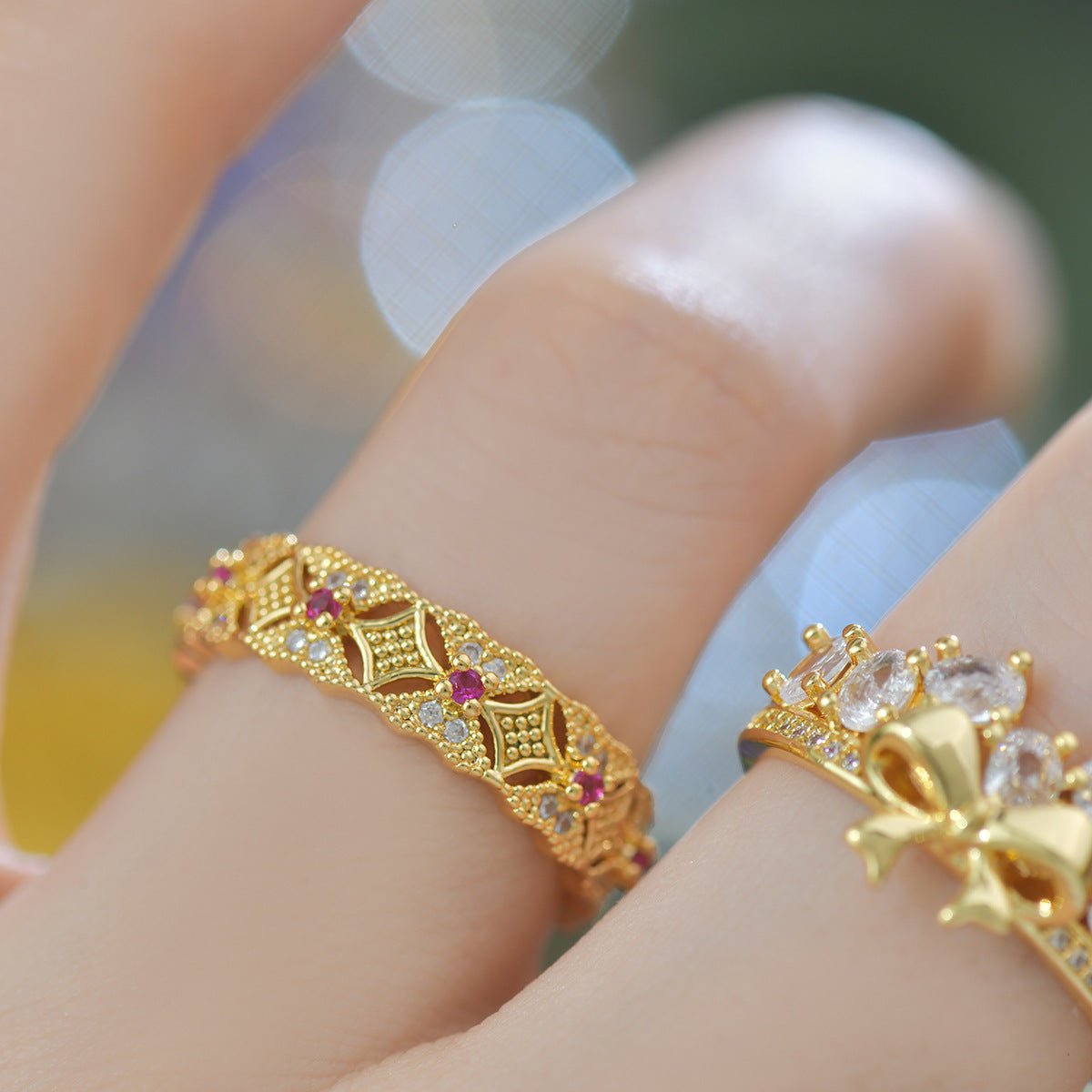 Heirloom Lattice Band Ring