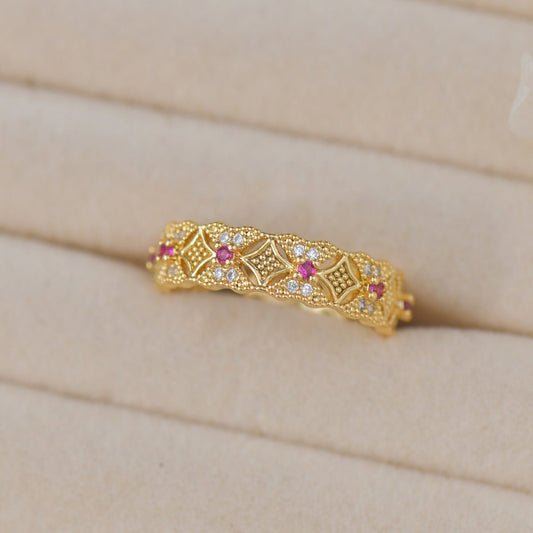 Heirloom Lattice Band Ring
