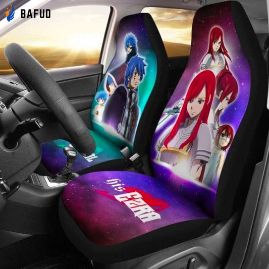 His Ezra Her Jellal Car Seat Covers For Fan Gifts Fairy Tail Anime Custom NH1911 - Bafud