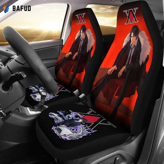 Hunter X Hunter Chrollo Lucilfer Car Seat Covers For Fan Gifts HxH Anime Car Accessories - Bafud