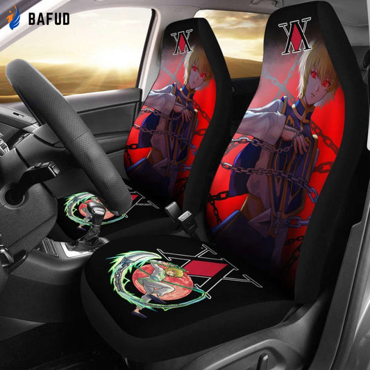 Hunter X Hunter Kurapika Car Seat Covers For Fan Gifts HxH Anime Car Accessories - Bafud