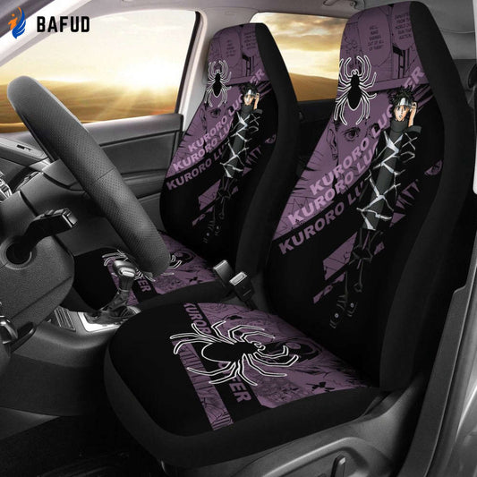 Hunter X Hunter Kuroro Lucilfer Car Seat Covers For Fan Gifts Custom Anime Car Accessories - Bafud