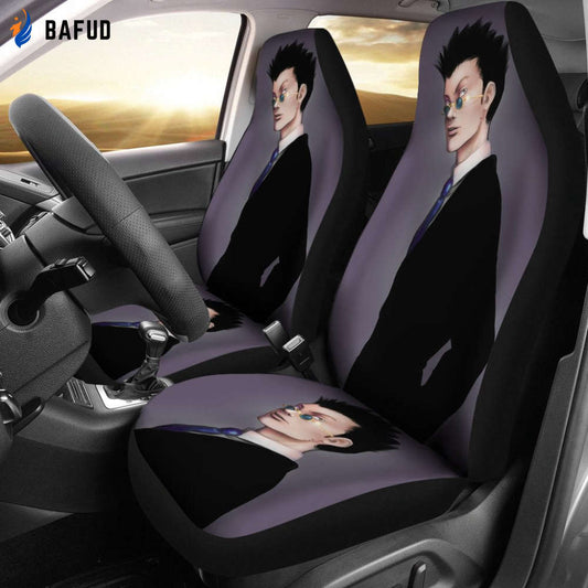 Hunter x Hunter Leorio Car Seat Covers For Fan Gifts Custom Anime Car Accessories - Bafud