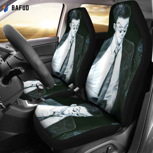 Hunter x Hunter Leorio Car Seat Covers For Fan Gifts Custom HxH Anime Car Accessories - Bafud