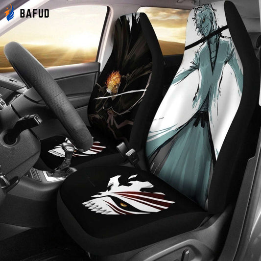 Ichigo Blaack & White Bleach Car Seat Covers For Fan Gifts LT04 - Bafud