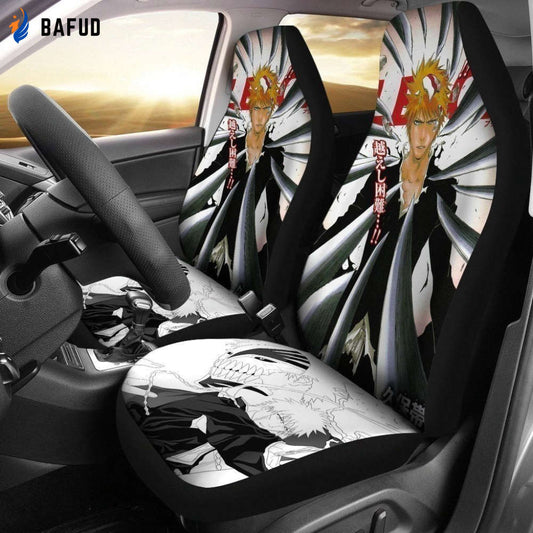 Ichigo Kurosaki Bleach Anime Car Seat Covers For Fan Gifts NH06 - Bafud