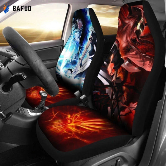 Ichigo Vs Ulquiorra Bleach Car Seat Covers For Fan Gifts LT04 - Bafud