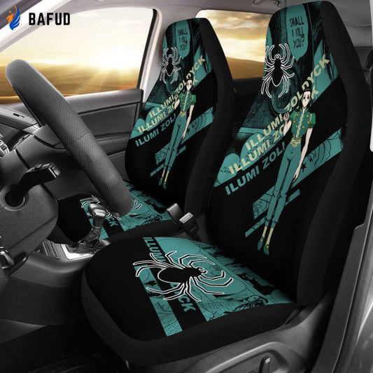 Illumi Zoldyck Characters Hunter X Hunter Car Seat Covers For Fan Gifts Anime Gift - Bafud