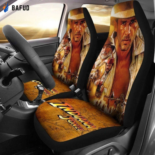 Indiana Jones And The Last Crusade Car Seat Covers For Fan Gifts - Bafud