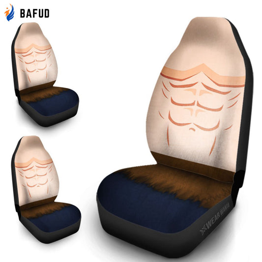 Inosuke Car Seat Covers For Fan Gifts Custom Inosuke Uniform Demon Slayer Anime Car Accessories Anime Gifts - Bafud