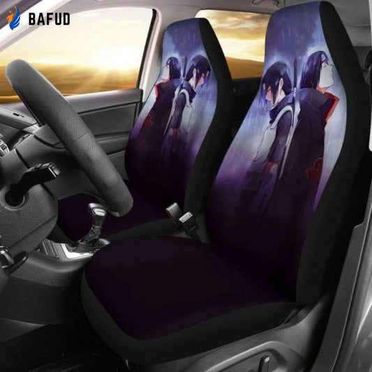 Itachi Sasuke Car Seat Covers For Fan Gifts Anime NRT Custom NH1911 - Bafud