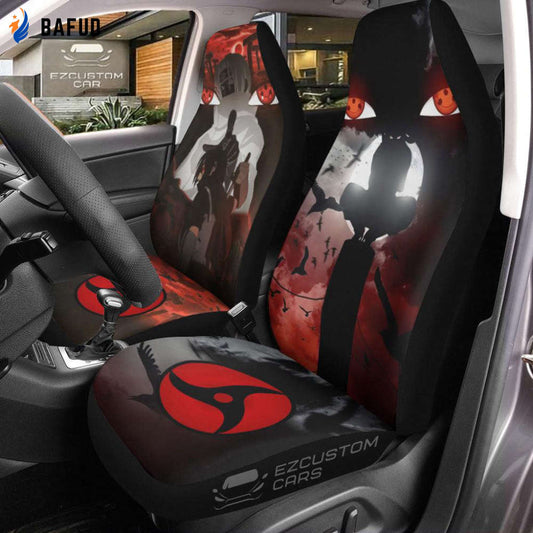 Itachi Uchiha Naruto Car Seat Covers For Fan Gifts - Bafud