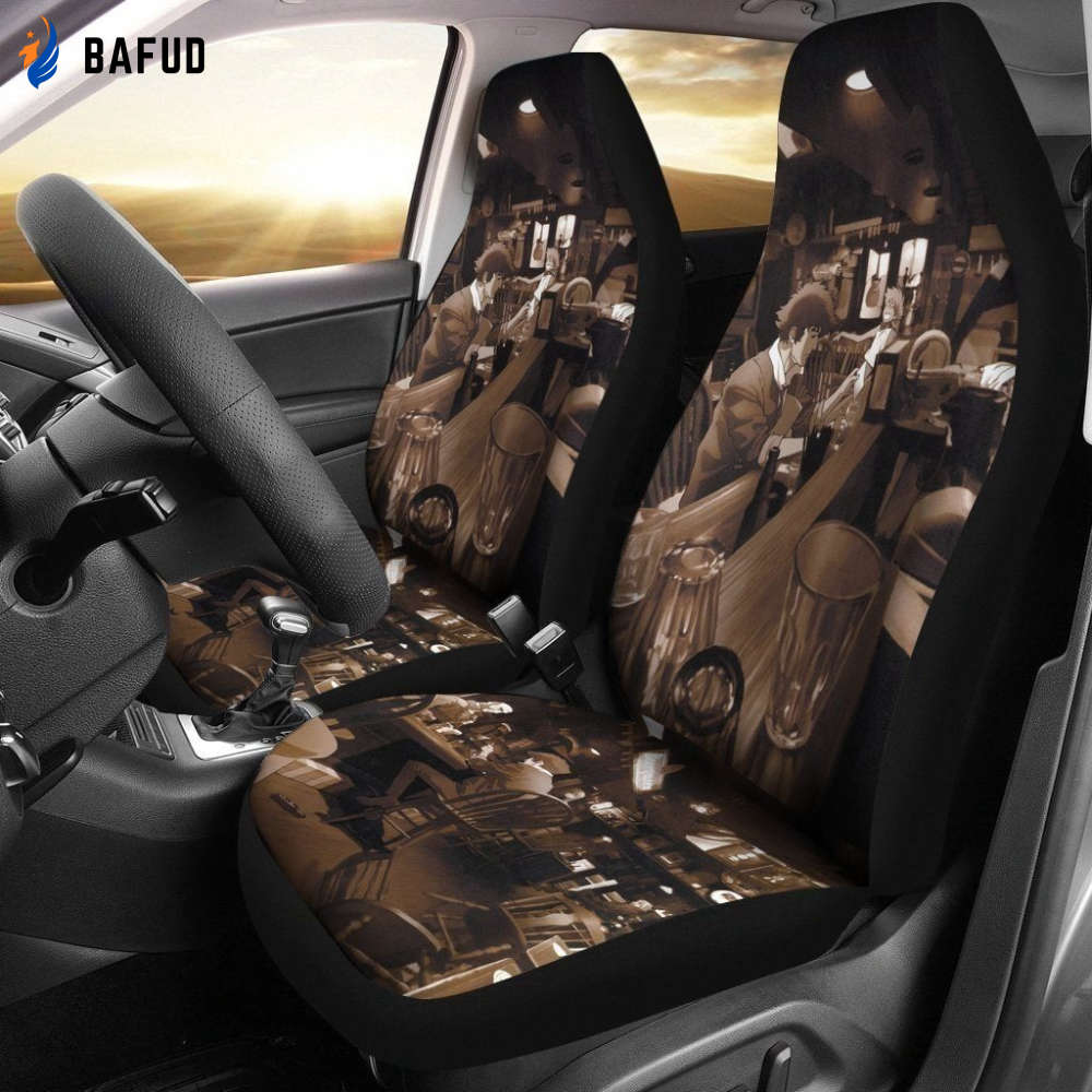 Jet Black & Spike Spiegel Cowboy Bebop Car Seat Covers For Fan Gifts LT04 - Bafud