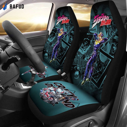 JoJo's Bizarre Adventure Josuke Higashikata Car Seat Covers For Fan Gifts - Bafud