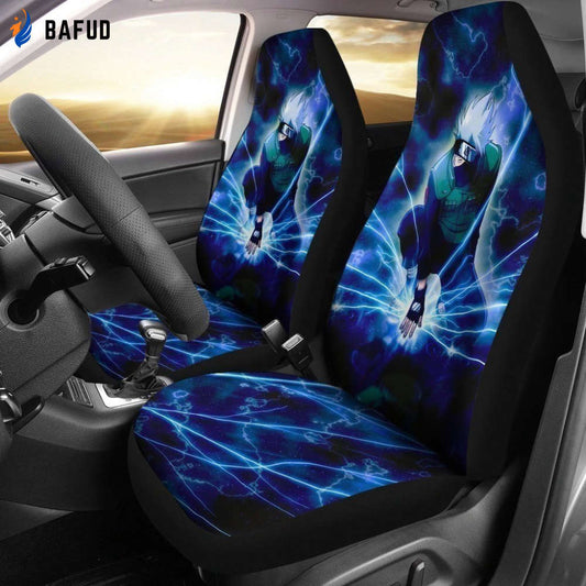 Kakashi Lightning NRT Anime Car Seat Covers For Fan Gifts NH06 - Bafud