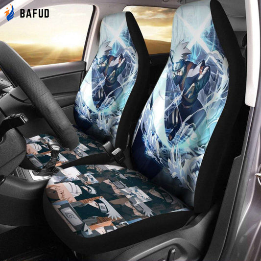 Kakashi Young Age Car Seat Covers For Fan Gifts Naruto Anime Car Decor - Bafud