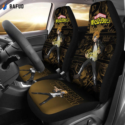 Kaminari Denki My Hero Academia Car Seat Covers For Fan Gifts Manga Mixed Anime - Bafud
