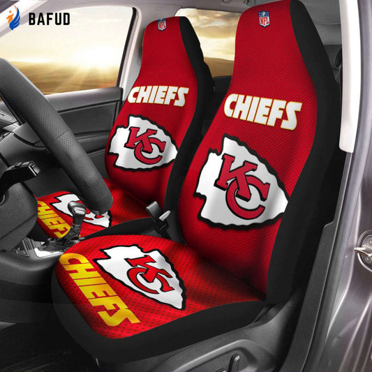 Kansas City Chiefs Car DGN Seat Covers For Fan Gifts For Fan Gifts for Fan Gifts CH - Bafud