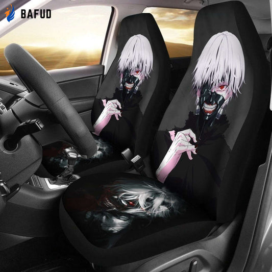 Ken Kaneki Anime Tokyo Ghoul Car Seat Covers For Fan Gifts Custom NH10 - Bafud