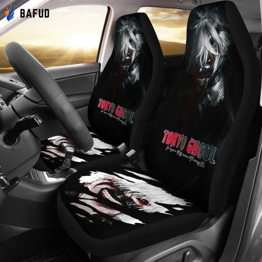 Ken Kaneki Tokyo Ghoul Car Seat Covers For Fan Gifts For Anime Fan NH10 - Bafud