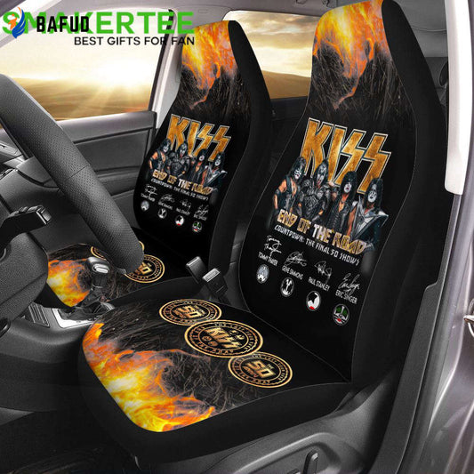 Kiss Band End Of The Road The Final 50 Shows Car Seat Covers For Fan Gifts - Bafud