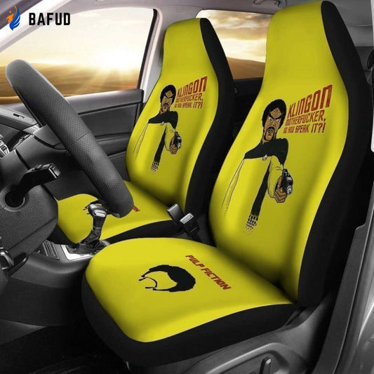 Klingon Motherfucker Pulp Fiction Car Seat Covers For Fan Gifts LT03 - Bafud