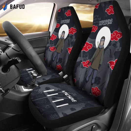Kysuke NRT Akatsuki Members Car Seat Covers For Fan Gifts Custom Anime Car Accessories - Bafud