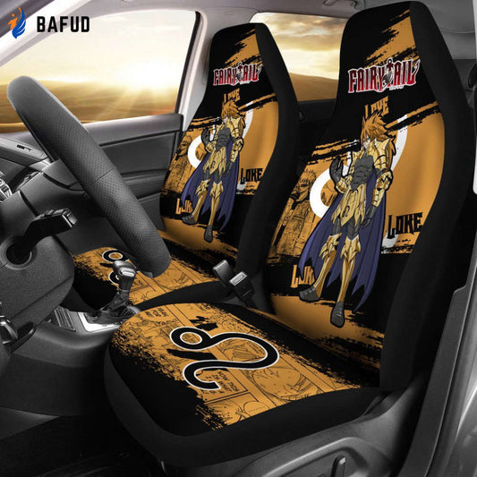 Loke Fairy Tail Car Seat Covers For Fan Gifts Custom Anime Car Accessories - Bafud